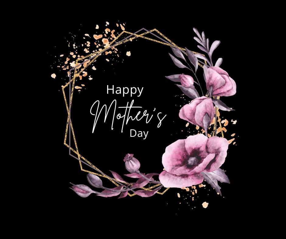 1 7 Mothers Day Images for Whatsapp free download happy mothers day images free download with purple flowers and black background