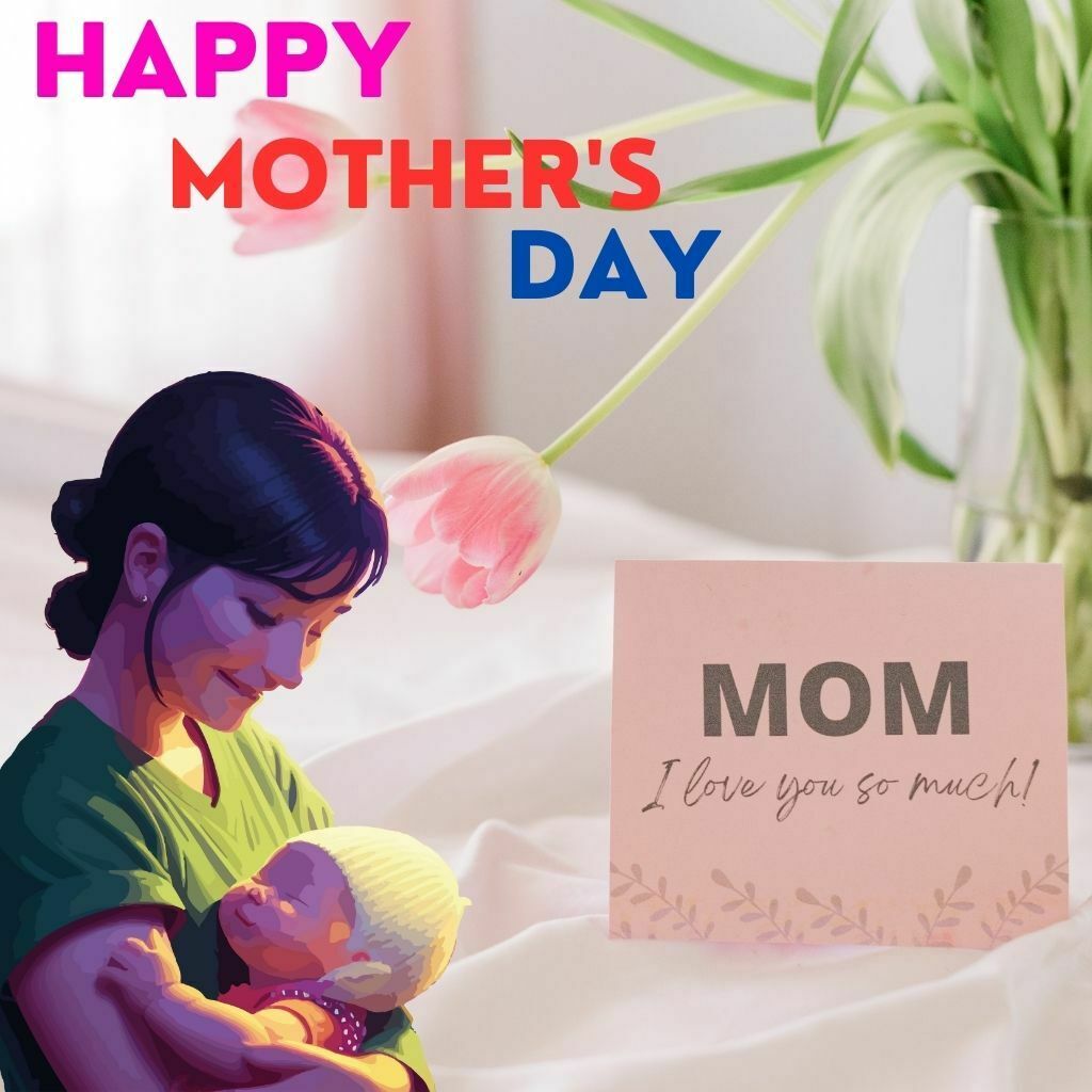 happy mothers day images with baby