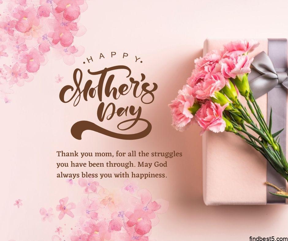 4 7 Mothers Day Images for Whatsapp free download happy mothers day images free download with pink flowers and gift and pink background