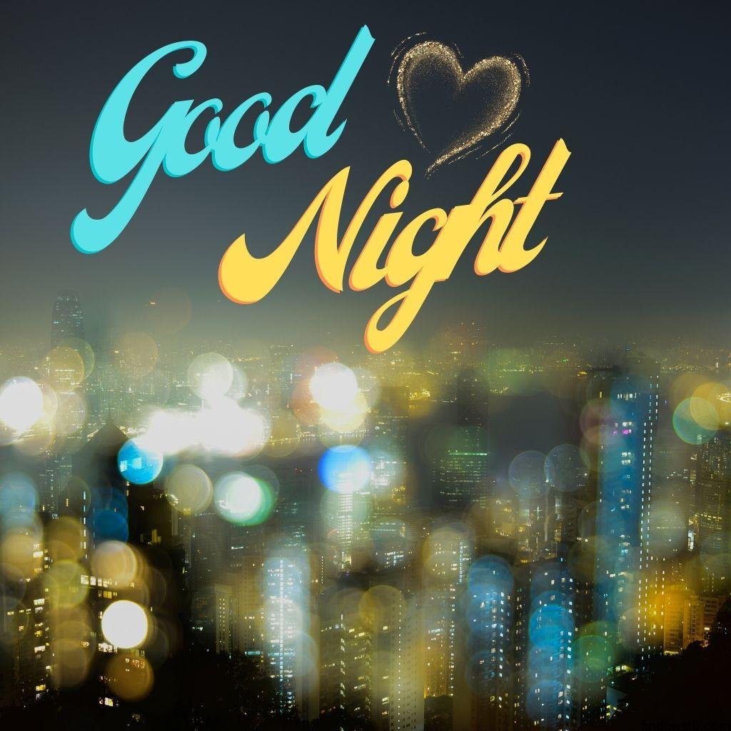 Beautiful good night image with blur background