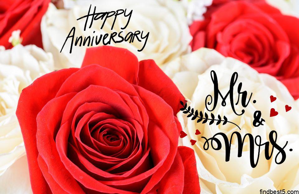 7 5 Happy Anniversary Brother and Sister in law images happy anniversary brother and sister in law images with red and white roses