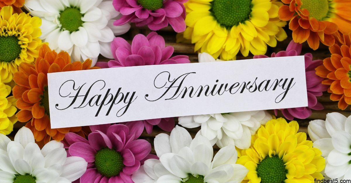 happy anniversary brother and sister in law images with flowers